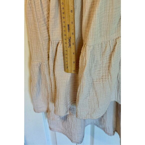 DREW Josephine Tiered Button Up Tank Gauze Lightweight Dress Women's M - Picture 8 of 10